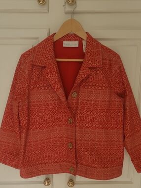 Vintage First Issue-- A Liz Claiborne Company 100% Cotton Blazer